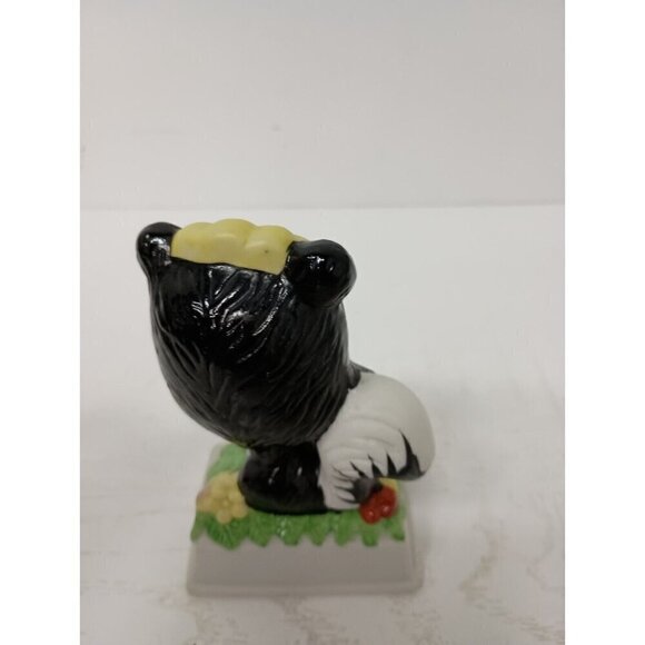 Vintage 1979 Russ Berrie Skunk With Daisies Figurine Ceramic Retro Kitsch #818 - Picture 7 of 11